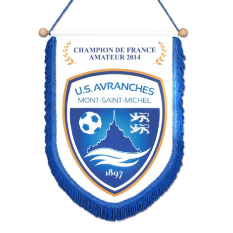 Fanion Wimpel US Avranches Nouveau Logo - Clubs Français