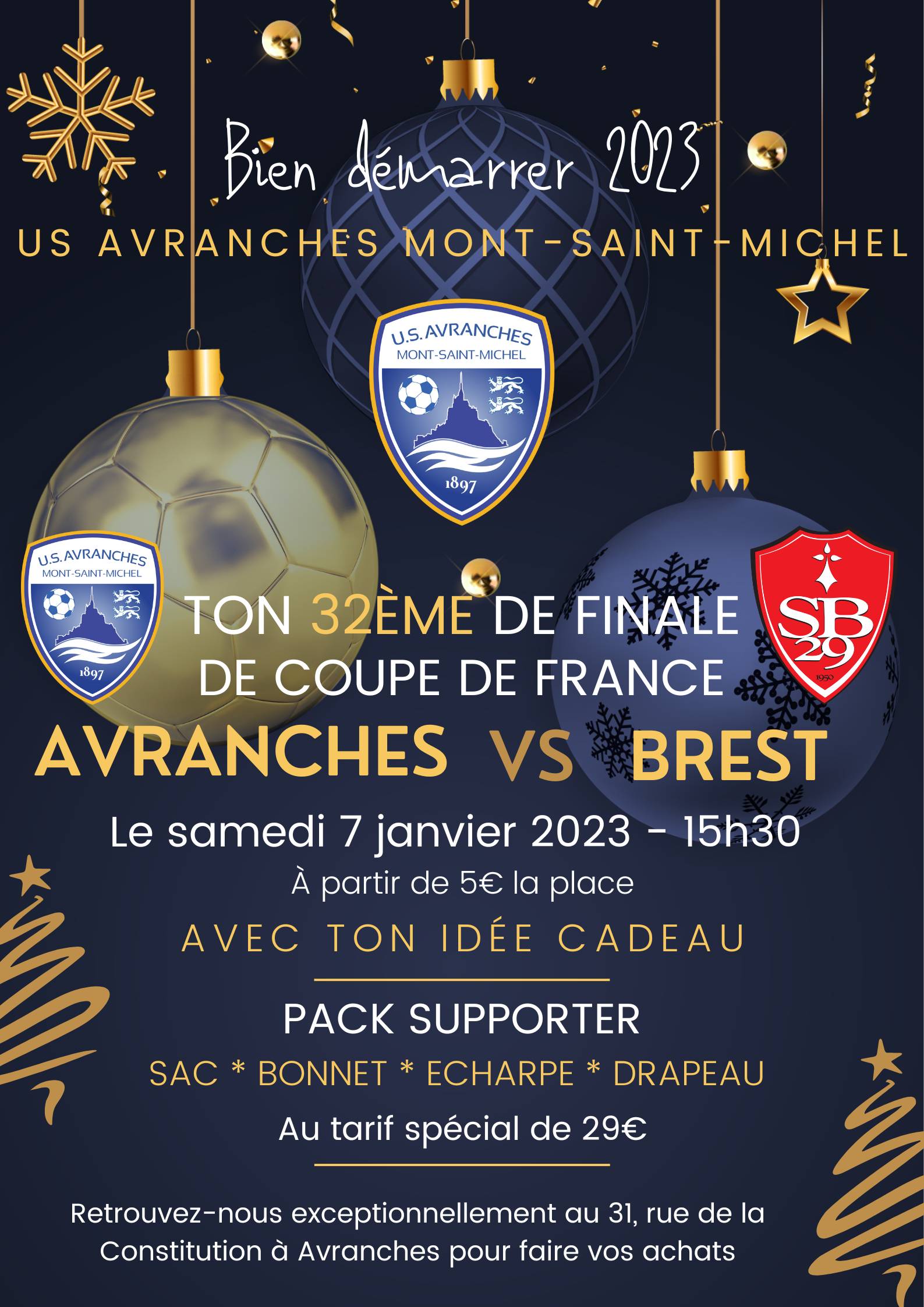 Ouverture billetterie Stade Brestois 29 ! ⋆ US Avranches Mont-Saint-Michel